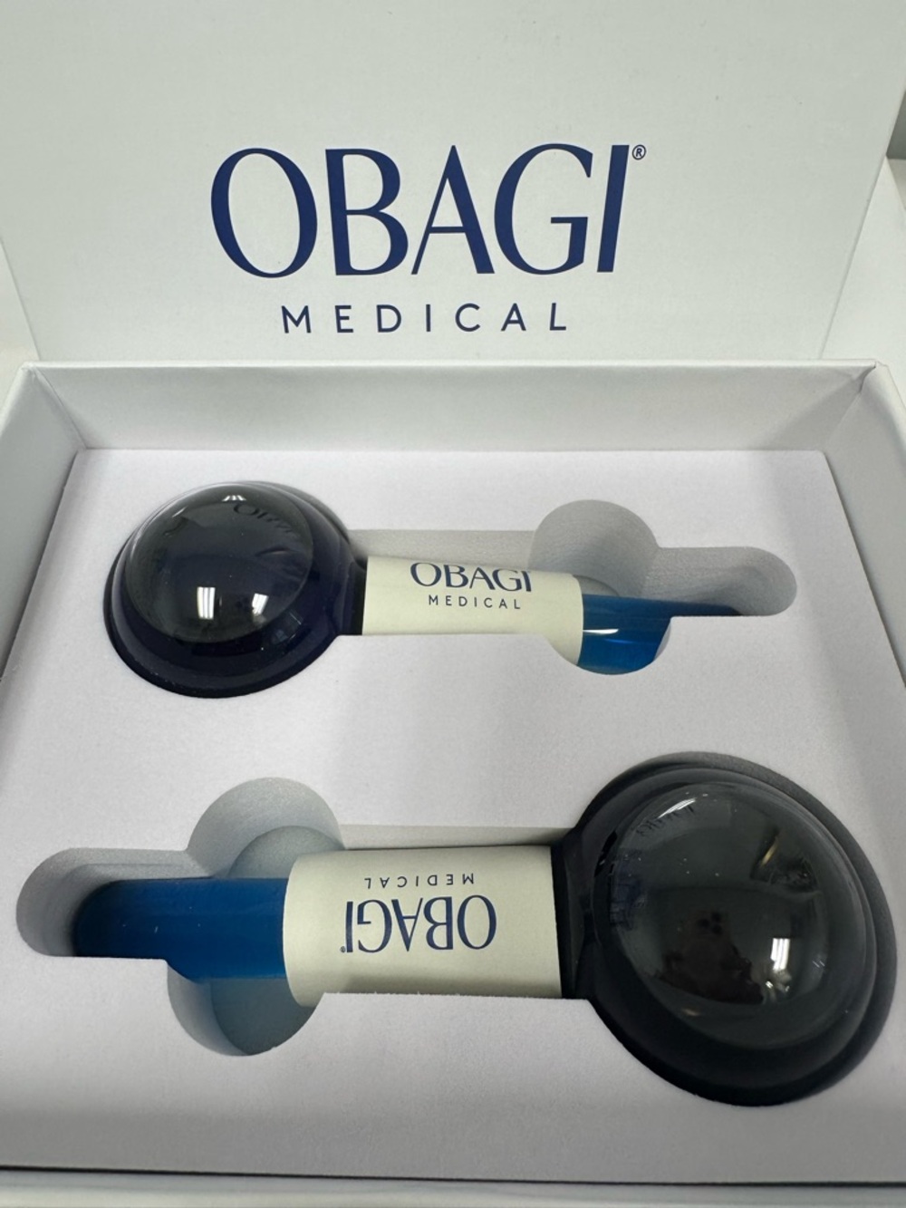 Obagi Medical Blue & White Facial Massage Globes